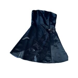 Vintage Jessica McClintock for Gunne Sax Black Dress Cocktail Formal Size 9/10